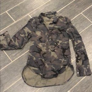 Camo button up